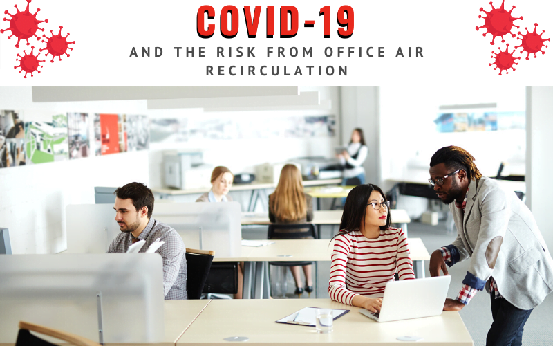 COVID-19 and the Risk from Office Air Recirculation